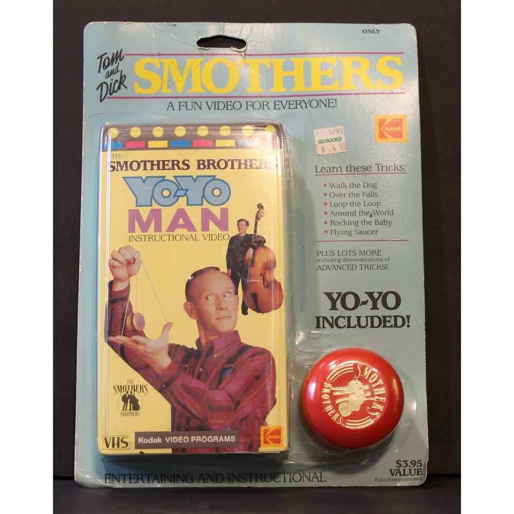 Smothers Brothers YO-YO MAN Instructional video VHS. YO-YO Included.1988 (M)